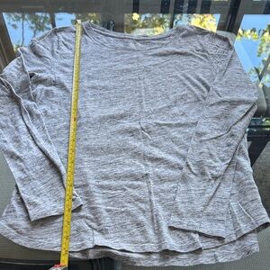 Old Navy Heather Gray Women's Long Sleeve Tee